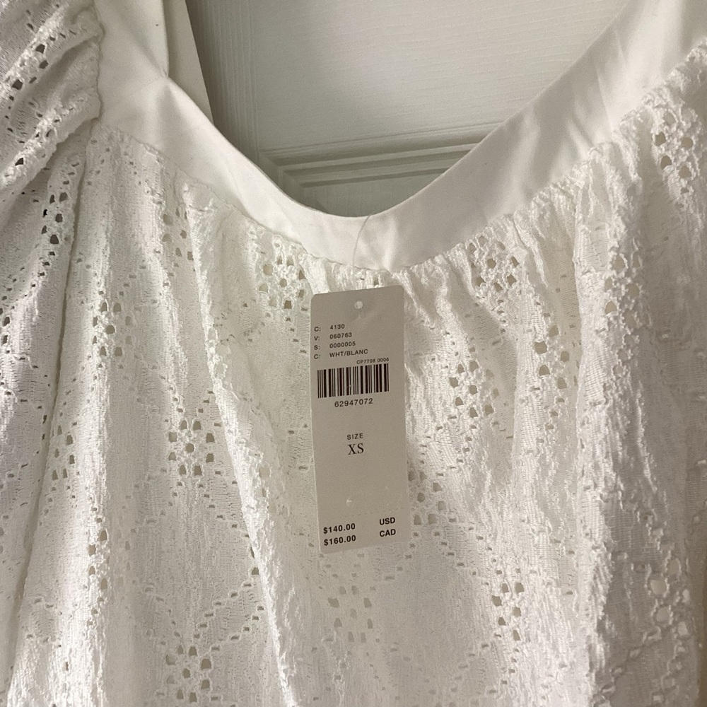 Anthropologie Maeve  Eyelet Mini Dress Sz XS NWT - Picture 5 of 5